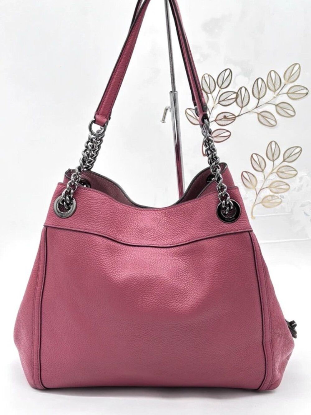 Coach Edie 31 Dark Pink Shoulder Bag - Picture 2 of 9